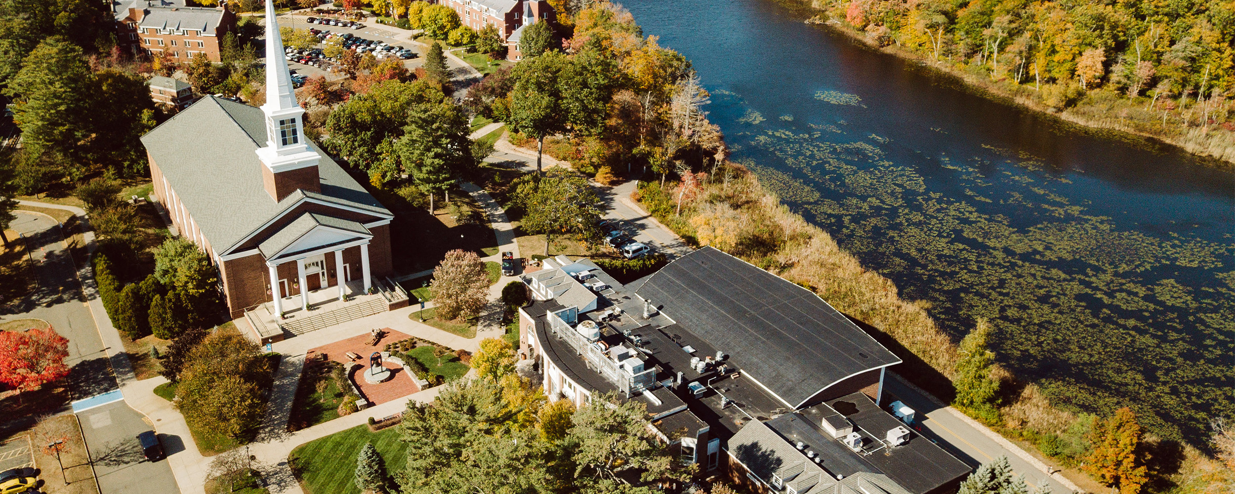 Aerial view of Gordon campus