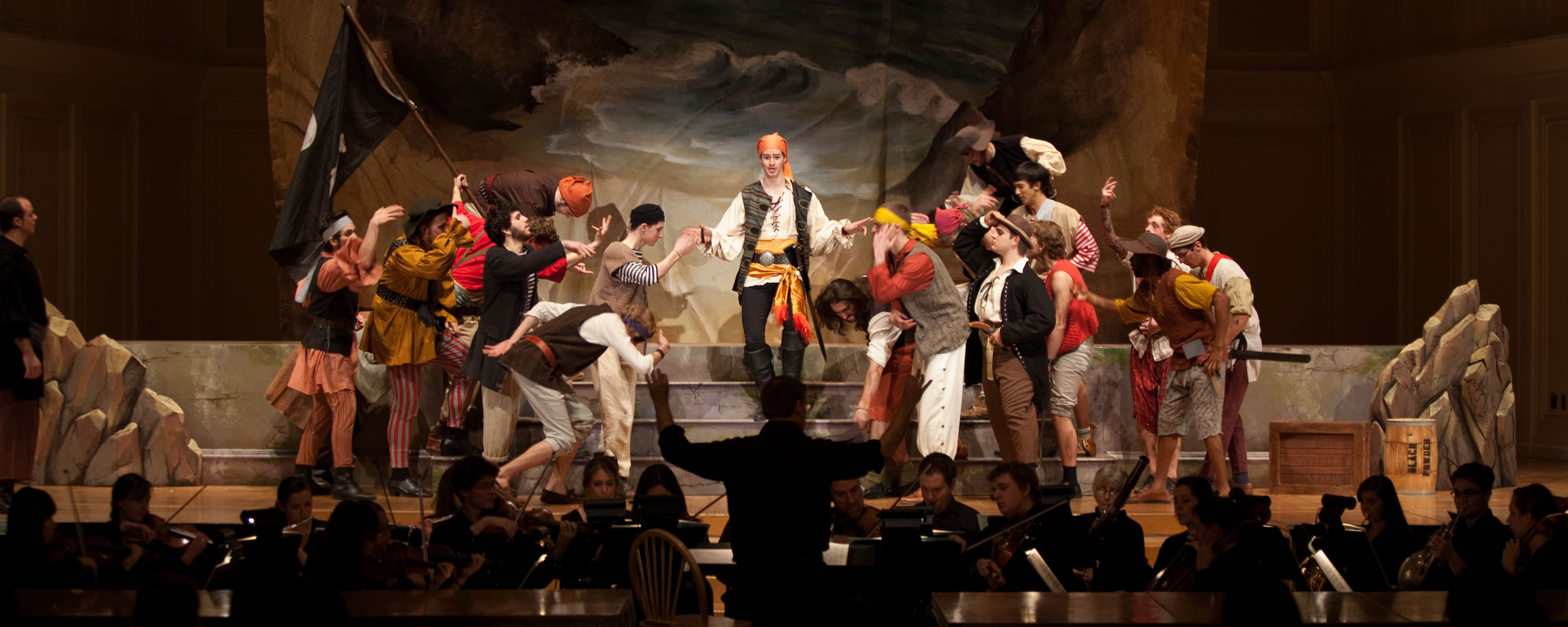 Musical production of Pirates of the Penzance at Gordon College, rated one of the Best College Theatres in America.