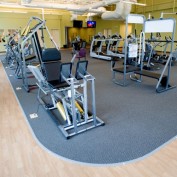View of the interior of the fitness training area