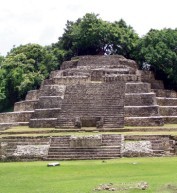 A pyramid in Belize