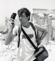 A photographer in Athens