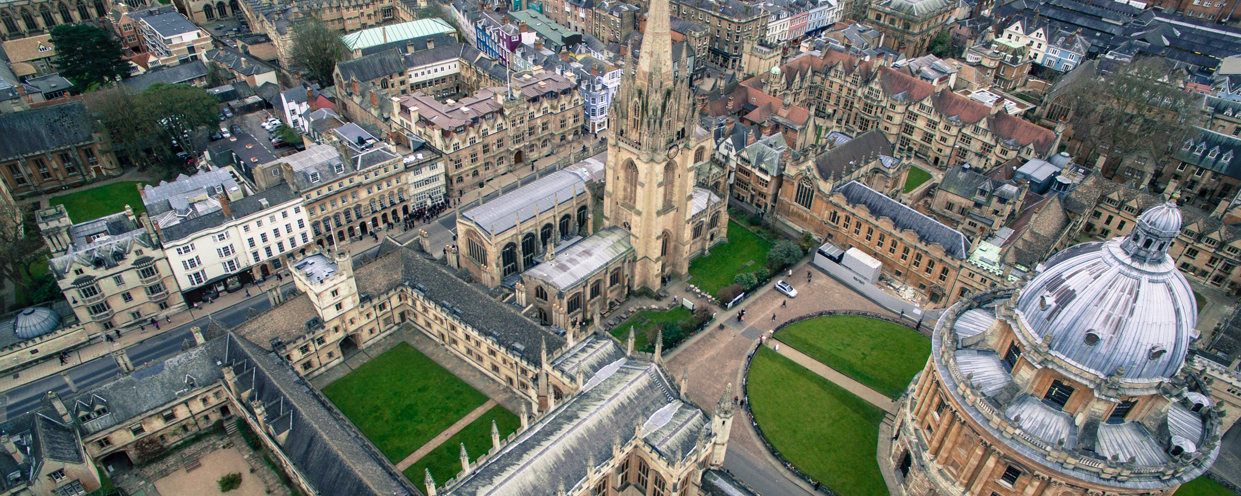 Oxford University aerial photo