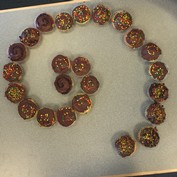 Golden spiral cupcakes