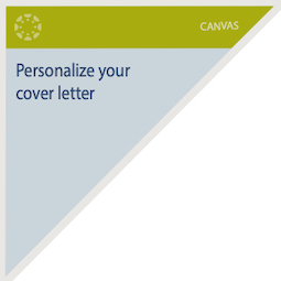 Personalize your cover letter