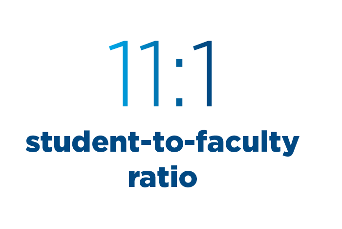 11:1 student-to-faculty ratio