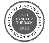 Washington Monthly Best Bang for the Buck logo