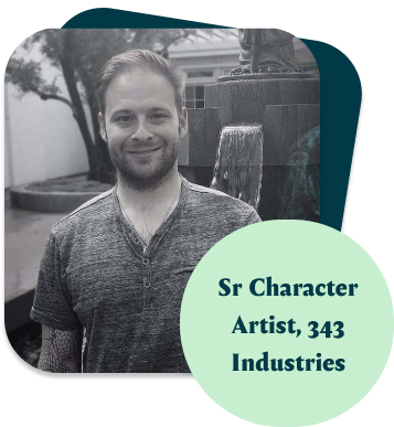 photo of Tom Wholley, a Sr. Character Artist at 343 Industries and a class of 2011 graduate of Gordon College, a top Christian college in the U.S.