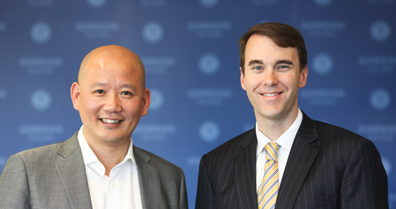 President Lindsay with Dr. Yuan