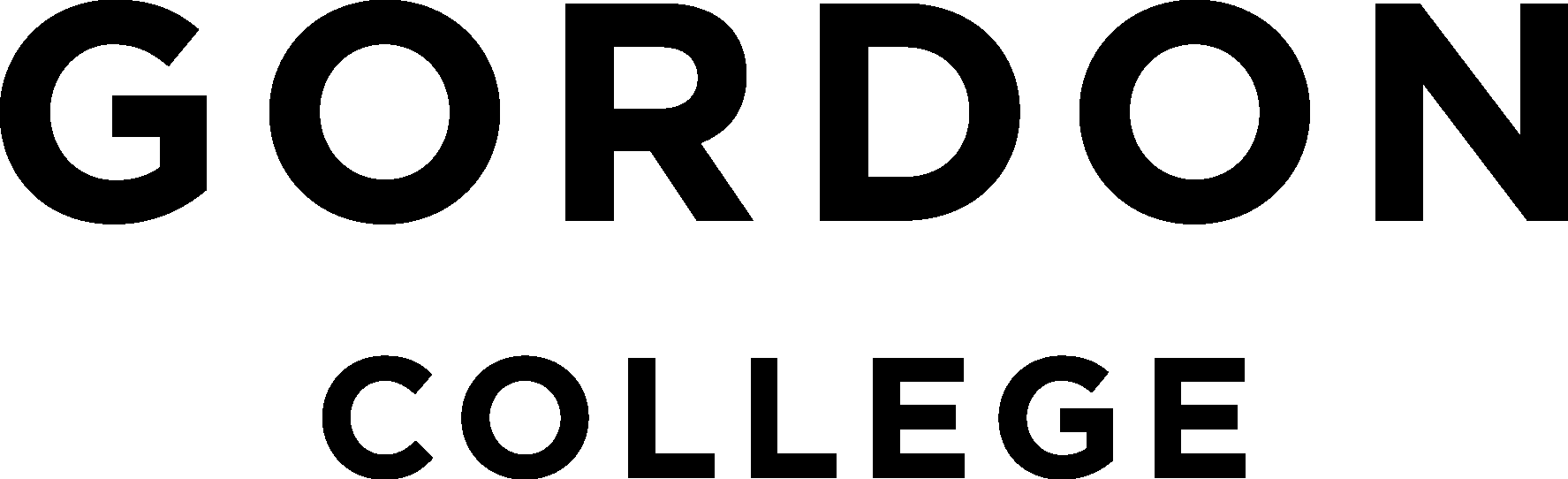 Wordmark centered in black