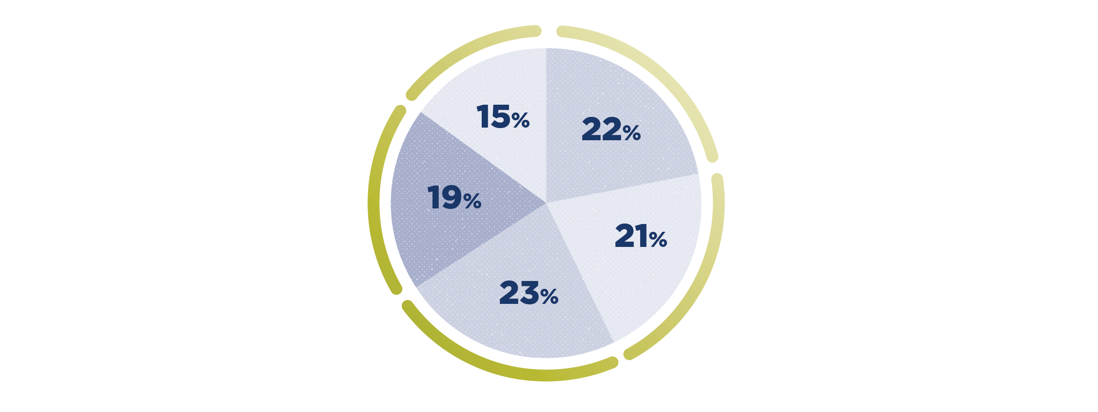 pie chart of family income
