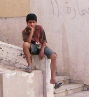 An boy in Baghdad